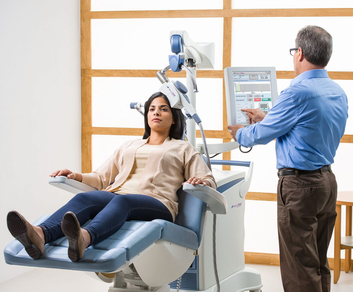 Women receiving TMS Therapy in Naperville IL